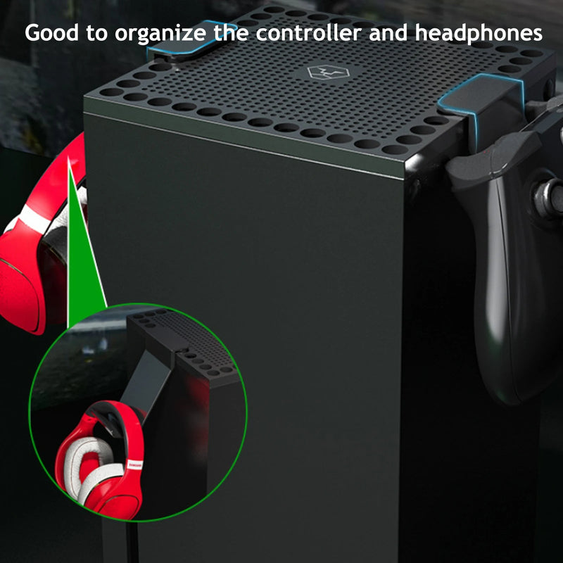 Load image into Gallery viewer, Xbox Series S X Controller Handset Headphone Holder Mount Cooling Cover - Game Gear Hub
