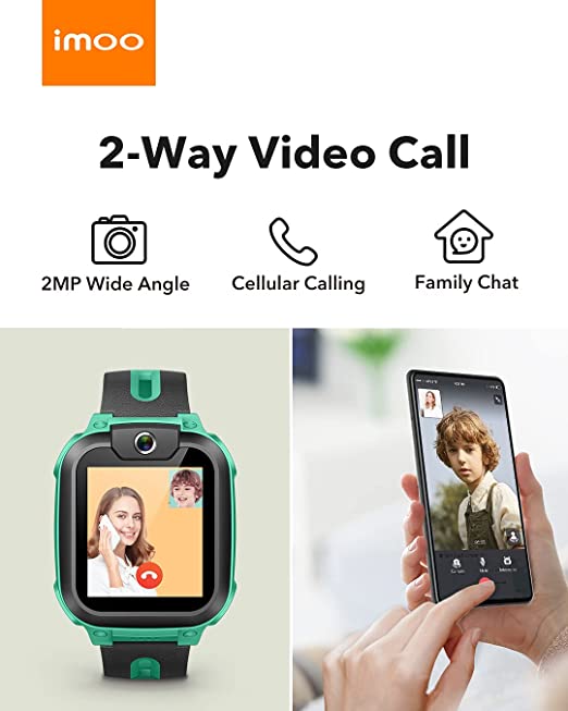 [Z1][4G Version][Green] IMOO Kid Samrt Watch Video and Call & GPS Tracking & Water Resistant - Polar Tech Australia