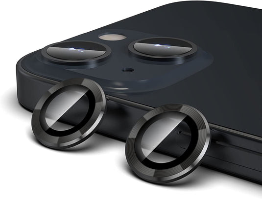 [Black Aluminium Alloy] Apple iPhone 14/Pro/Max Back Rear Camera Lens Glass Protector - Polar Tech Australia
