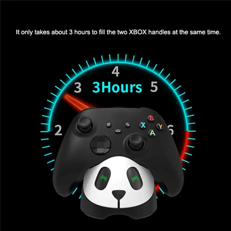 Cargue la imagen en el visor de la galería, Xbox Controller Charging Station Panda Design Charger Dock with Indicator - Game Gear Hub
