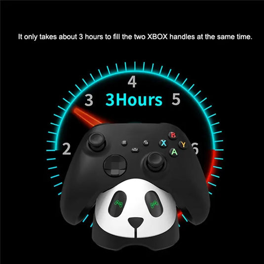 Xbox Controller Charging Station Panda Design Charger Dock with Indicator - Game Gear Hub