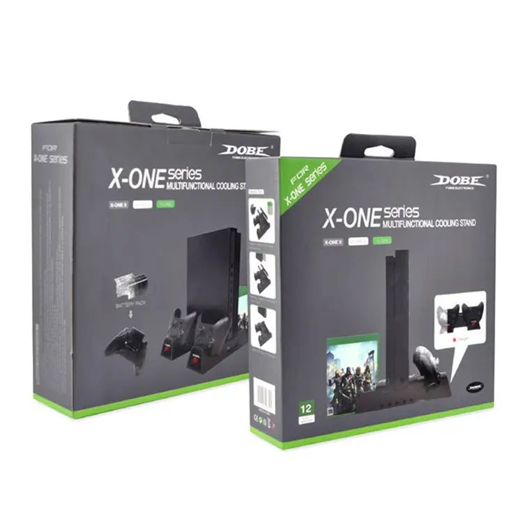 Cargue la imagen en el visor de la galería, Xbox One X / S Cooling Stand with Dual Controller Charging Dock - Game Gear Hub
