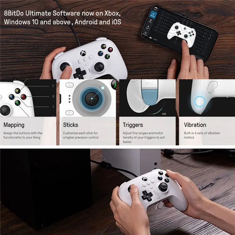 Cargue la imagen en el visor de la galería, Xbox One/Series X/Series S / Windows 10/11 Wired Game Controller Joystick Vibration Gamepad - Game Gear Hub
