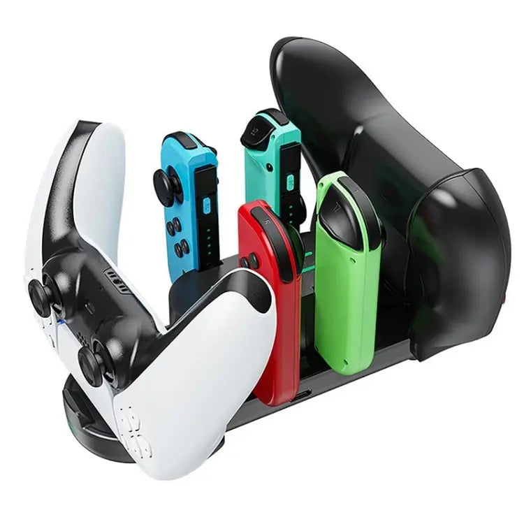 Load image into Gallery viewer, PS5, Xbox, and Switch Controller 6 in 1 Desktop Charging Dock Station - Game Gear Hub
