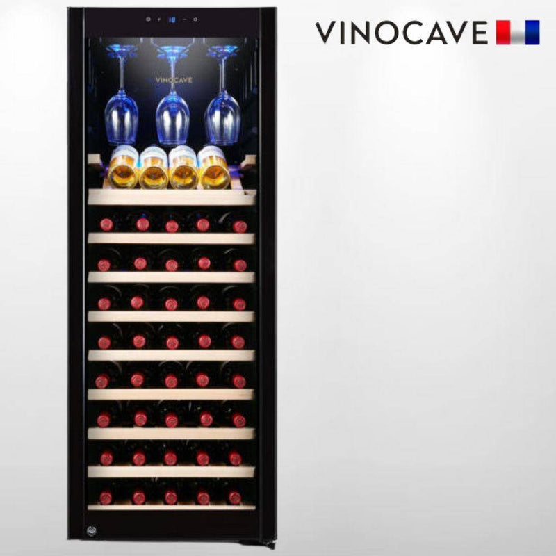 Load image into Gallery viewer, [85 Bottle][CWC-200A] Vinocave Stainless Steel Freestanding Wine Refrigerator Cooler Fridge - Polar Tech Australia

