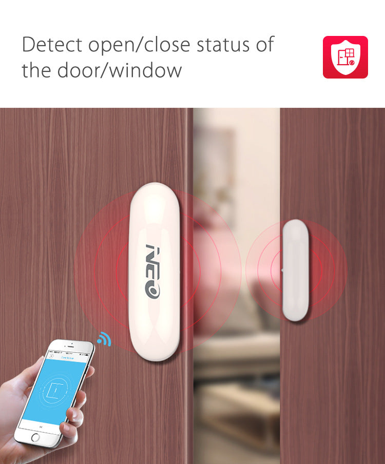 Cargue la imagen en el visor de la galería, [TUYA Smart Home] NEO Wireless  Door &amp; Window Open/Closed Detector Magnetic Switch Sensor Smart Home Security Alarm - Polar Tech Australia
