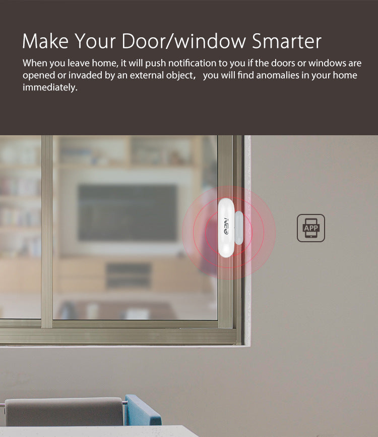 Cargue la imagen en el visor de la galería, [TUYA Smart Home] NEO Wireless  Door &amp; Window Open/Closed Detector Magnetic Switch Sensor Smart Home Security Alarm - Polar Tech Australia
