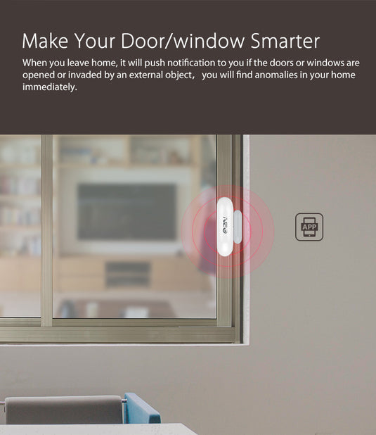 [TUYA Smart Home] NEO Wireless  Door & Window Open/Closed Detector Magnetic Switch Sensor Smart Home Security Alarm - Polar Tech Australia