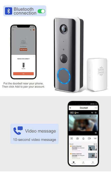 click smart wireless video doorbell