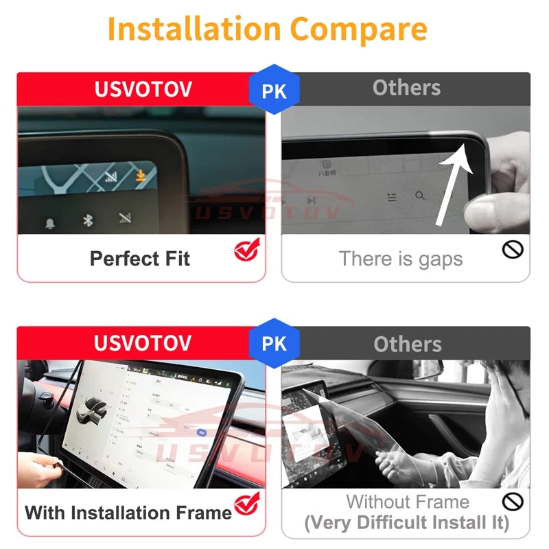 Load image into Gallery viewer, [Tech For Tesla][Self-Installation Kit] Tesla Model 3 &amp; Y Centre Control PC Touchscreen 9H Tempered Glass Protector - Polar Tech Australia
