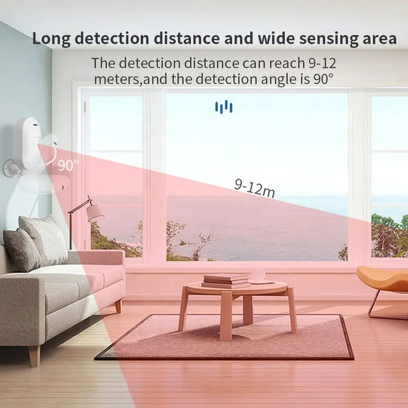 Load image into Gallery viewer, [TUYA Smart Home] Battery &amp; Wired Powdered WIFI Infrared Detector PIR Motion Detect Sensor + Built in Sound Siren Smart Home Security - Polar Tech Australia
