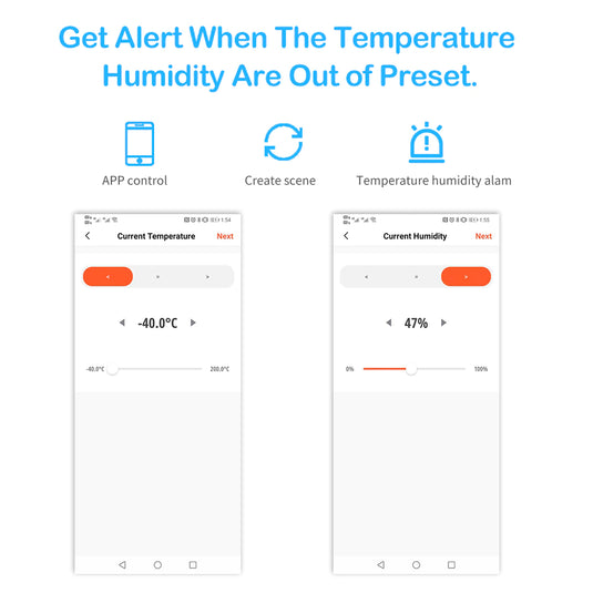 [TUYA Smart] WIFI Temperature And Humidity Sensor Indoor Hygrometer Thermometer With LCD Display - Polar Tech Australia