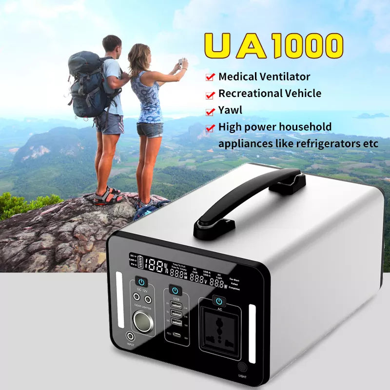 Cargue la imagen en el visor de la galería, [UA1000] Catizon 1000W Portable Solar Generator Outdoor Emergency Power Supply Station - Polar Tech Australia
