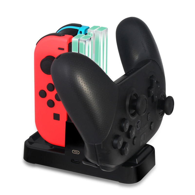 Load image into Gallery viewer, Nintendo Switch Joy-con Pro Game Accessories Charging Dock Charger Station - Game Gear Hub
