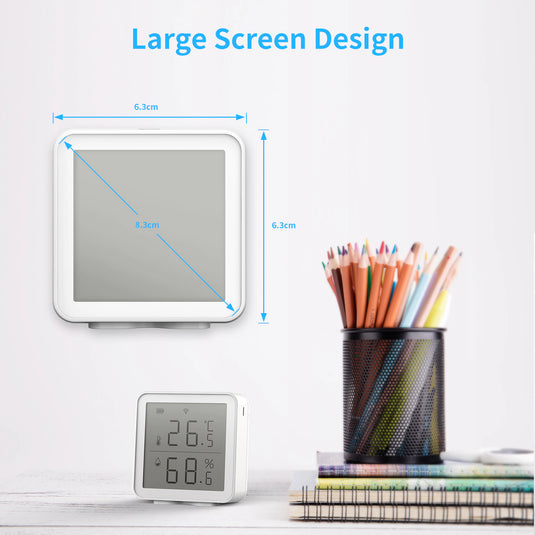 [TUYA Smart] WIFI Temperature And Humidity Sensor Indoor Hygrometer Thermometer With LCD Display - Polar Tech Australia