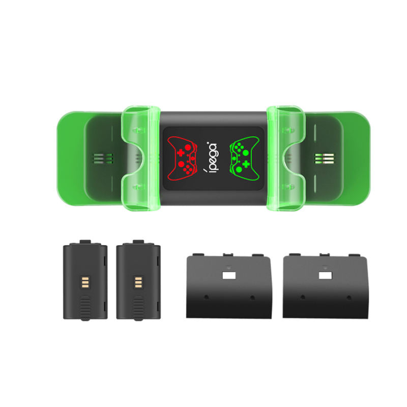 Cargue la imagen en el visor de la galería, Xboxes Series X &amp; S Luminous Base Dock Charging Station with Charging Indicator 2 Batteries - Polar Tech Australia
