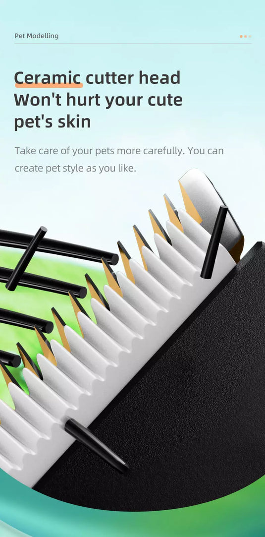 [JM-PE02] Jakemy Waterproof Rechargeable Cordless Electric Pet Hair Clipper Trimmer Pet Grooming Tool - Polar Tech Australia