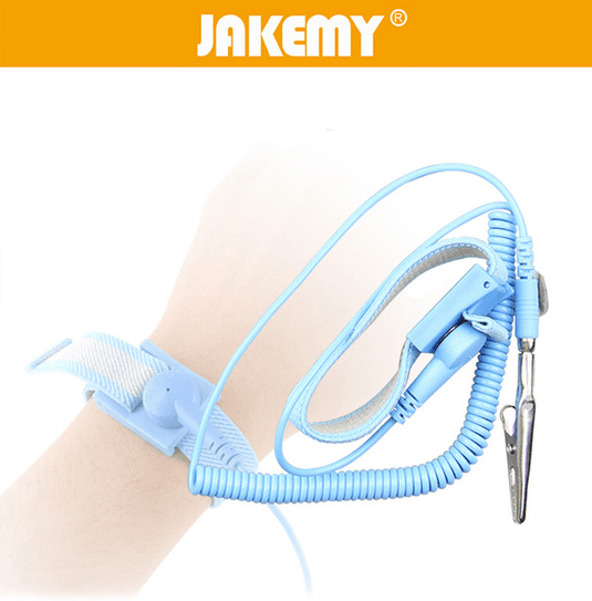 [JM-E01] Jakemy Antistatic Conductive Elastic ESD Wrist Strap for Phone Electronics Repair tools - Polar Tech Australia