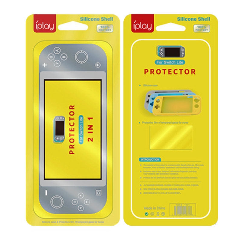 Cargue la imagen en el visor de la galería, Switch Lite Game Host Silicone Full Coverage Protective Case with Screen Protector(Mint Green) - Game Gear Hub
