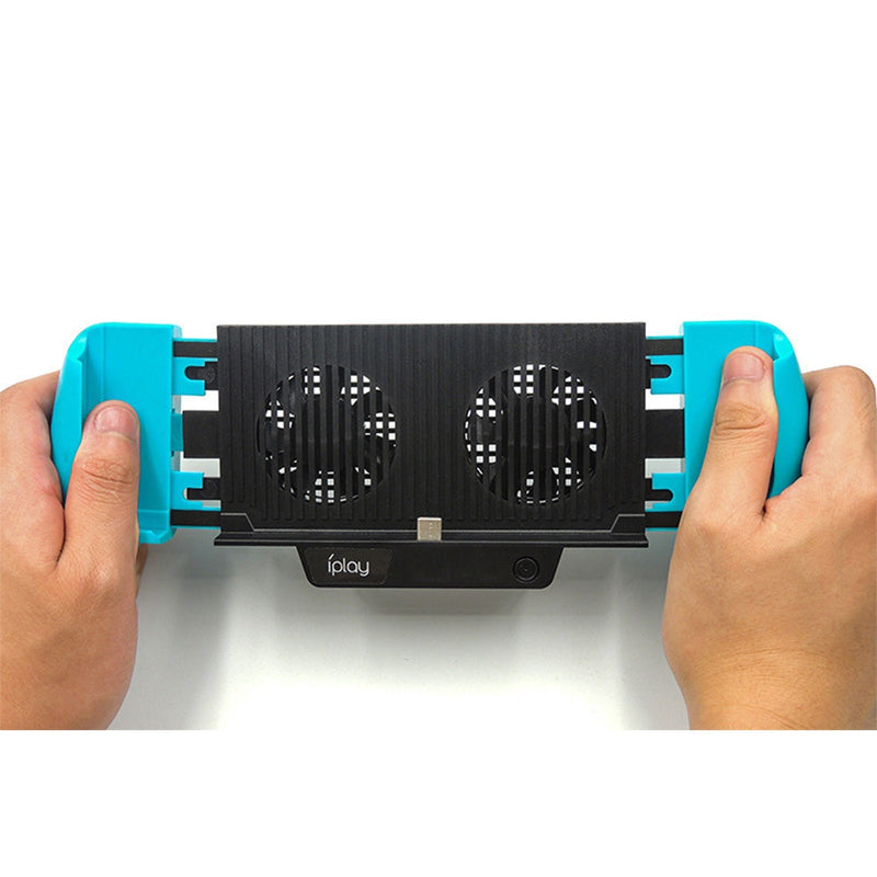 Cargue la imagen en el visor de la galería, Switch Lite Host Charging Grips Stand Shell Cooling Fan(Blue) - Game Gear Hub
