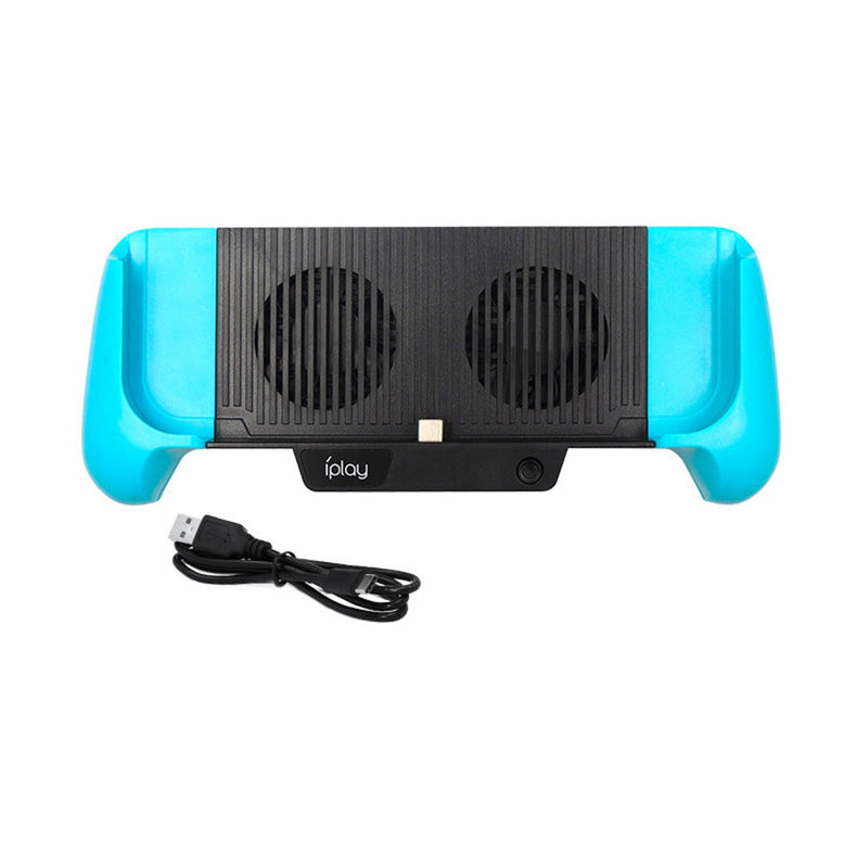 Load image into Gallery viewer, Switch Lite Host Charging Grips Stand Shell Cooling Fan(Blue) - Game Gear Hub
