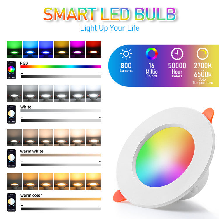 Cargue la imagen en el visor de la galería, [TUYA Smart Home] RGB LED 10W Downlight Ceiling Light Wireless Control - Polar Tech Australia
