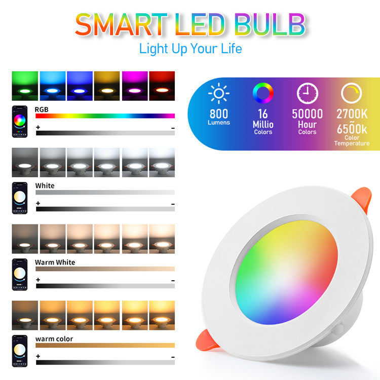 Load image into Gallery viewer, [TUYA Smart Home] RGB LED 10W Downlight Ceiling Light Wireless Control - Polar Tech Australia

