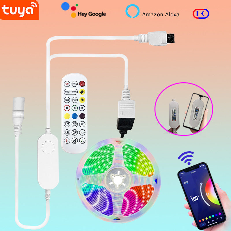 Cargue la imagen en el visor de la galería, [TUYA Smart Home] IP65 Indoor Outdoor Waterproof Smart Remote Control RGB LED Light Strip Music/Game/Movie Synchronization - Polar Tech Australia
