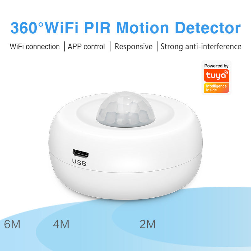 Load image into Gallery viewer, TUYA Battery &amp; Wired Powdered 360 Degree WIFI Infrared Detector PIR Motion Detect Sensor Smart Home Security - Polar Tech Australia
