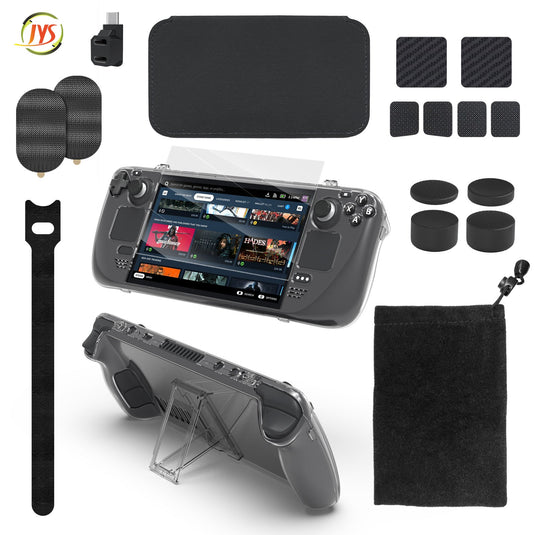 Steam Deck 19 in 1 Essential Kit Protection case Glass Protector & Storage Bag - Game Gear Hub