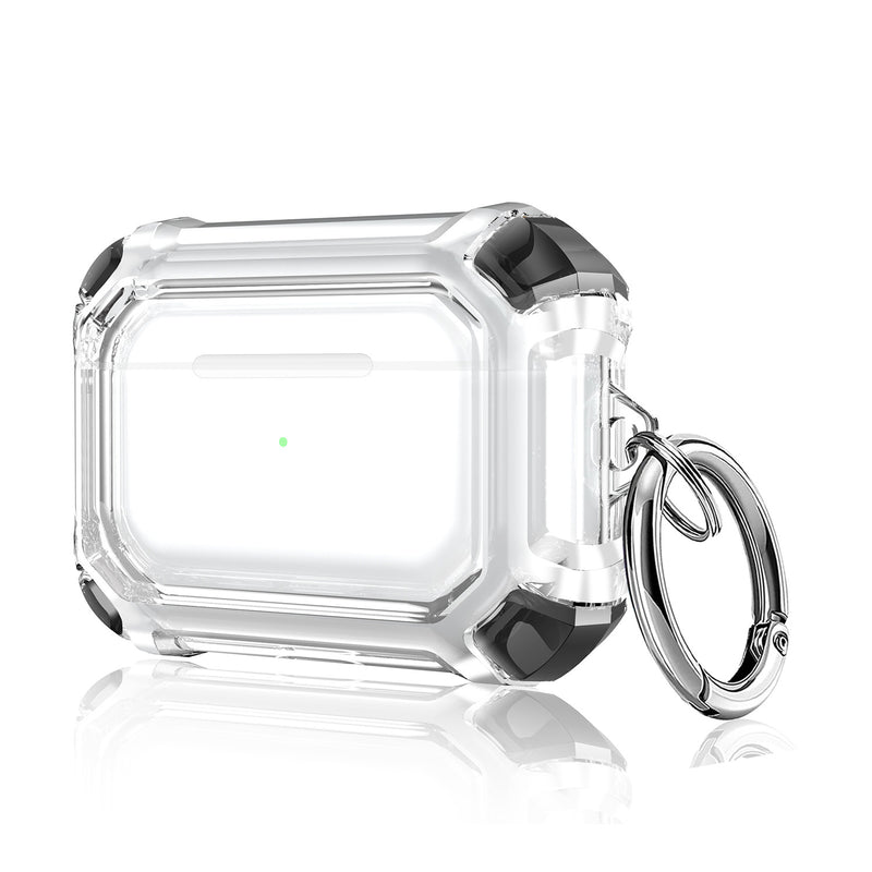 Load image into Gallery viewer, AirPods Pro Transparent Heavy Duty Protecive Case With Key Ring - Polar Tech Australia
