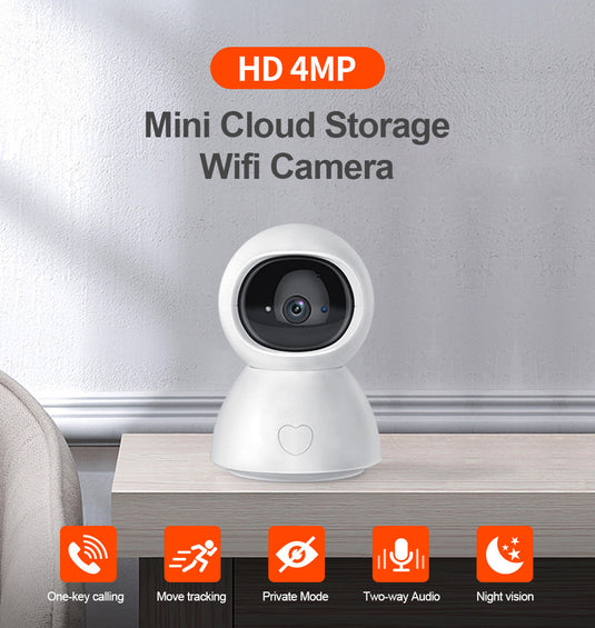 [TUYA Smart Home][Support Dual 2.5GHz/5GHz Band WIFI] Full HD 4MP Wireless WIFI indoor Security Camera - Polar Tech Australia
