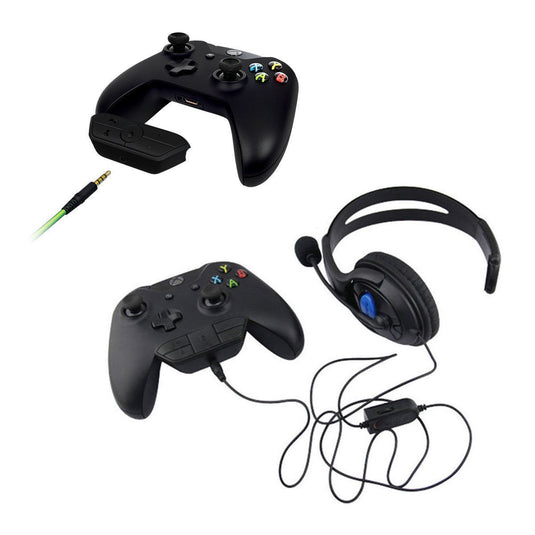 Xbox One - Headphone Controller Panel 3.5mm Adapter Game Controller Extension Hub - Game Gear Hub