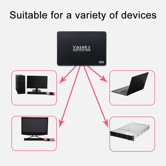 [256GB] Vaseky V800 2.5 inch SATA 3 6GB/S Laptop Computer PC SSD Solid Sate Hard Drive - Polar Tech Australia