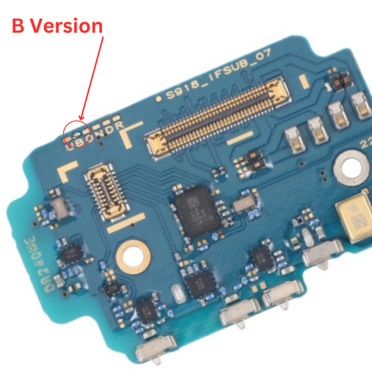 Samsung Galaxy S23 Ultra (SM-G918) - Charging Port Connector Sim Reader Mic Sub Board - Polar Tech Australia