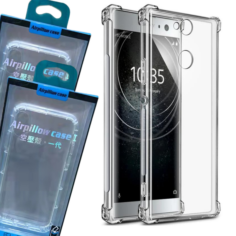 Cargue la imagen en el visor de la galería, Sony Xperia XZ1 -  AirPillow Cushion Clear Transparent Back Cover Case - Polar Tech Australia
