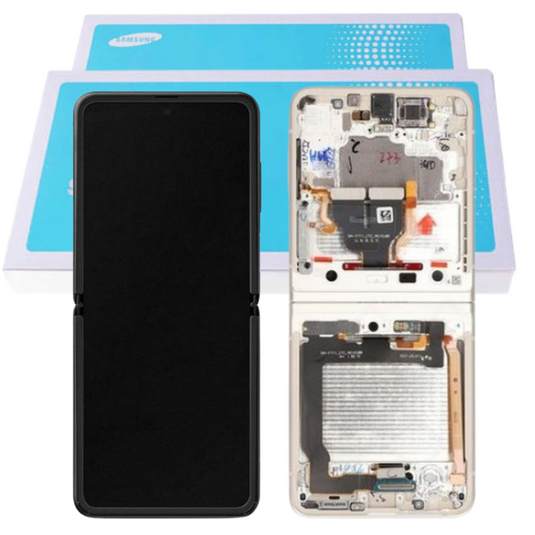 [Samsung Service Pack] Samsung Galaxy Z Flip 3 5G (SM-F711) LCD Touch Screen Display Assembly With Frame - Polar Tech Australia