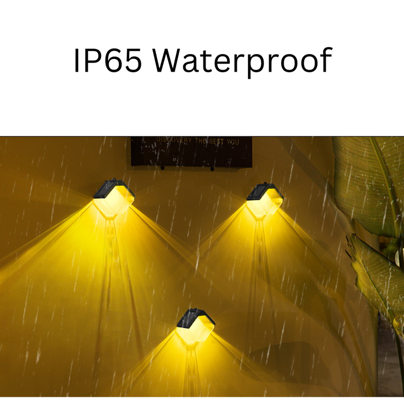 Cargue la imagen en el visor de la galería, Colourful Solar Wall Lights Outdoor 6LED Waterproof Wall Lamp for Balcony Patio Courtyards Fence Lamps Garden Décor Solar Outdoor Wall Light - Polar Tech Australia
