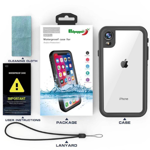 Apple iPhone X/XS/XR/Max Redpepper Full Covered Waterproof Heavy Duty Tough Armor Case - Polar Tech Australia