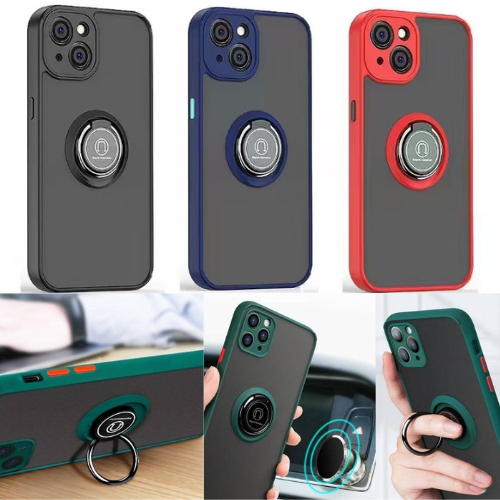 Load image into Gallery viewer, Apple iPhone 14/14 Plus/14 Pro/14 Pro Max TPU Magnet Ring Holder Case - Polar Tech Australia
