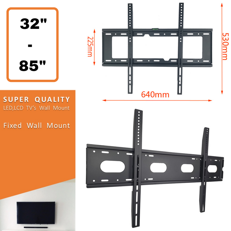 Load image into Gallery viewer, [32&quot;- 85&quot;] Universal VESA Adjustable Heavy-Duty Fixed LED TV Mount Bracket - Polar Tech Australia
