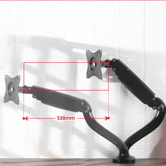 [Up to 32”][Single Arm] Universal 360 degree Rotation Adjustable Monitor Desktop Bracket Holder Stand - Polar Tech Australia