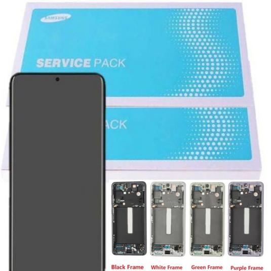 [Samsung Service Pack] Samsung Galaxy S21 FE (SM-G990B) LCD Touch Digitizer Screen Assembly With Frame - Polar Tech Australia