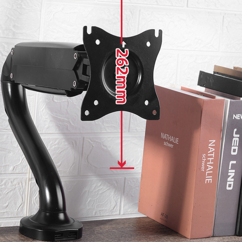 Load image into Gallery viewer, [Up to 27 Inch][Single Arm] Universal 360 degree Rotation Adjustable Monitor Desktop Bracket Holder Stand - Polar Tech Australia
