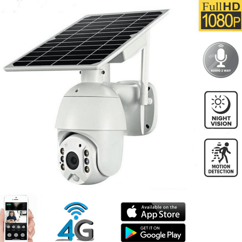 Load image into Gallery viewer, [RSD-Q3-4G][1080P FHD][4G Version] Solar Panel Battery Powered IP66 Outdoor PTZ Camera - Polar Tech Australia
