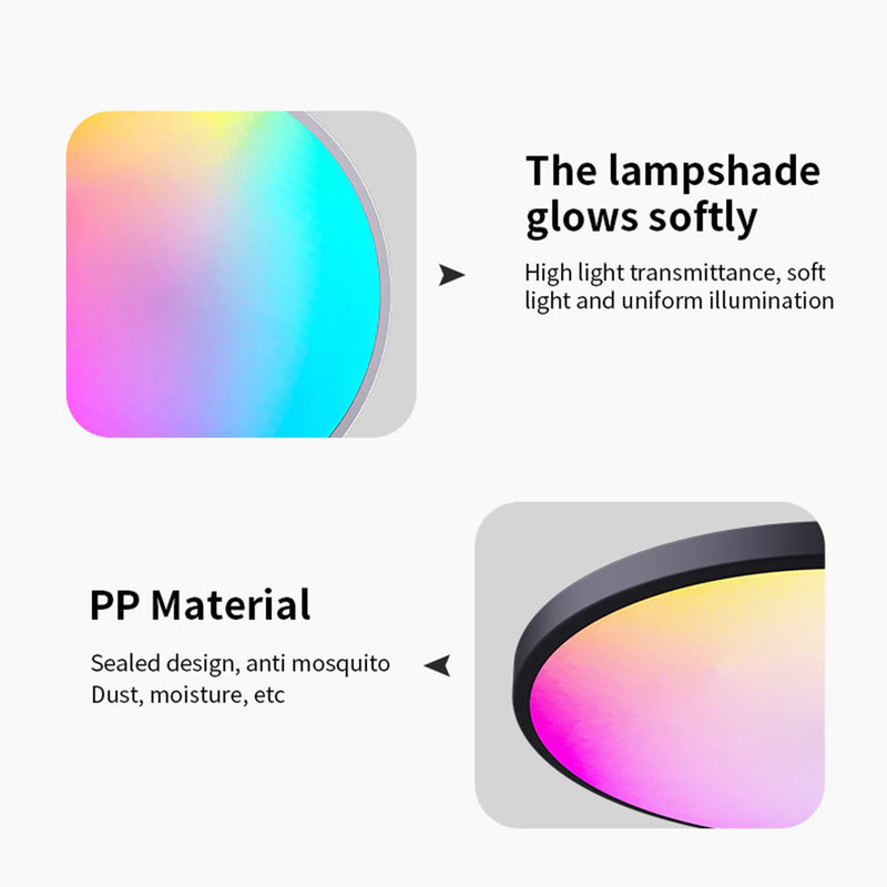 Chargez l&#39;image dans la visionneuse de la galerie, [TUYA Smart Home] RGB Dimmable LED 24W Ceiling Light Wireless Control Bedroom Living Room Light - Polar Tech Australia
