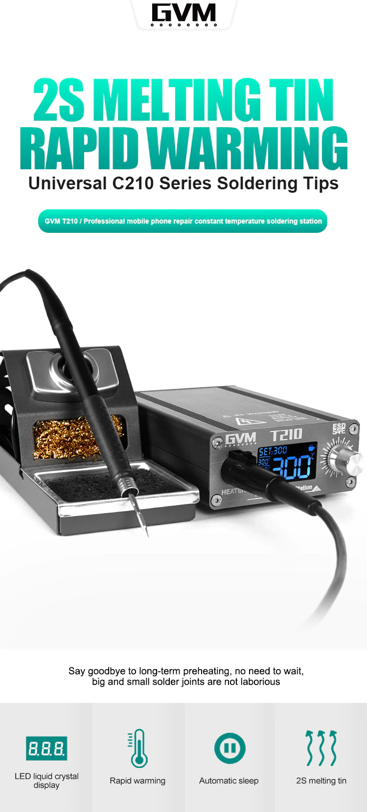 Load image into Gallery viewer, [T12-XS] SUNSHINE GVM Soldering Station Professional Mobile Phone Repair Tool Instant Temperature Soldering Station Quick Heating - Polar Tech Australia
