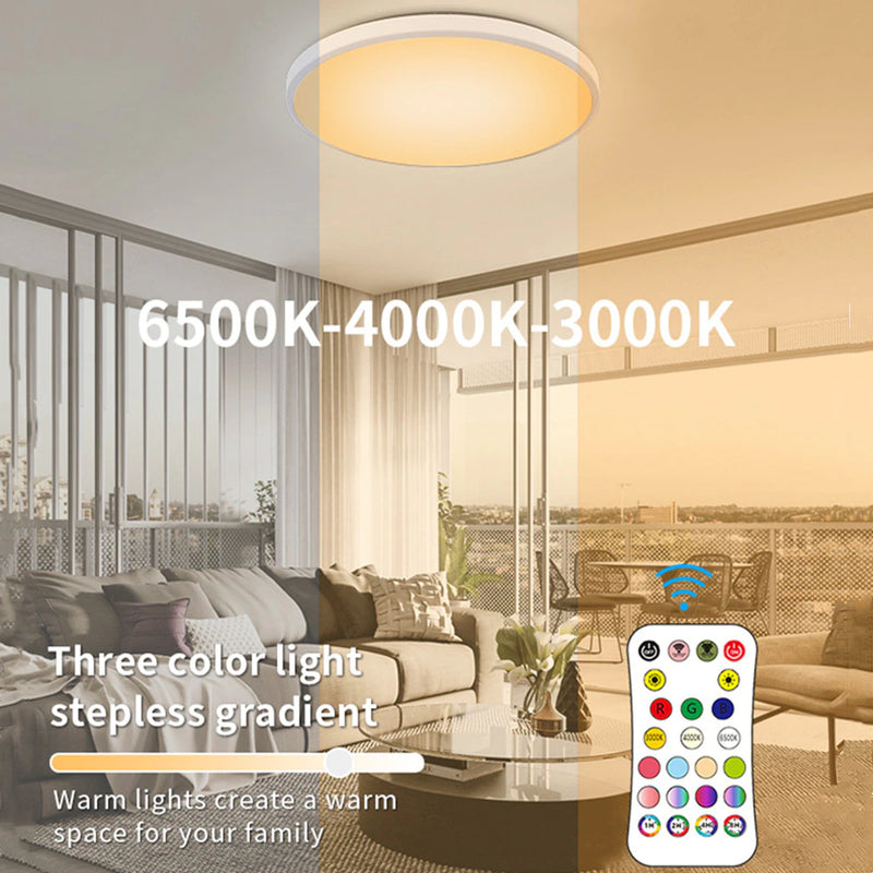 Cargue la imagen en el visor de la galería, [TUYA Smart Home] RGB Dimmable LED 24W Ceiling Light Wireless Control Bedroom Living Room Light - Polar Tech Australia
