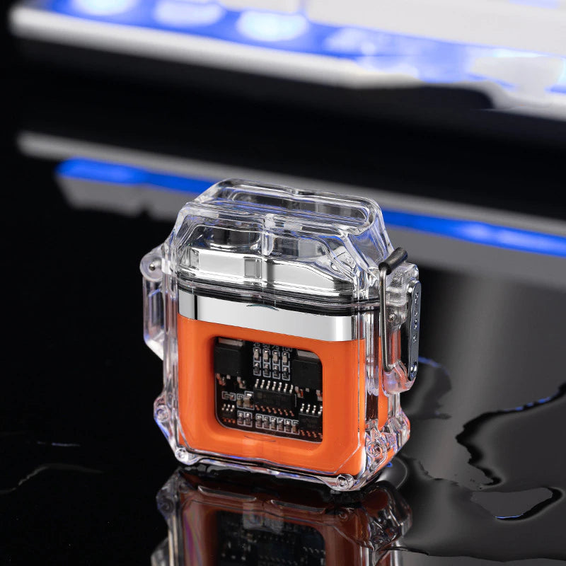 Chargez l&#39;image dans la visionneuse de la galerie, Cyber Punk Style Transparent Super Cool Windproof Waterproof Electric Cigarette Lighter Men Gift - Polar Tech Australia
