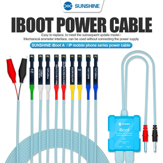 Sunshine iBoot iPhone Repair Power Intelligent Anti-burn Power-on Power Cord Battery Boot Function Test Cable For iPhone 6-14 Pro Max - Polar Tech Australia